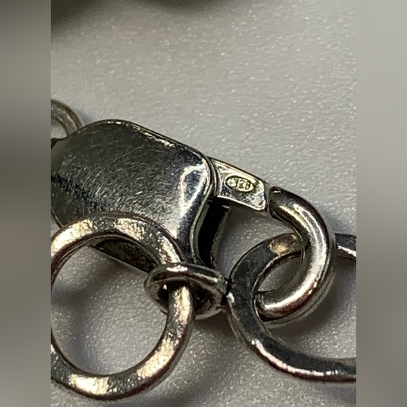 Silpada Vintage Sterling Silver Hammered Sliding Ball on Snake Chain Necklace - Picture 12 of 14